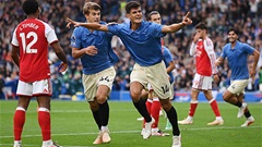 Trực tiếp Brighton 3-0 Arsenal: Pháo thủ thủng lưới bàn thứ 3