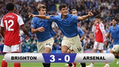 Kết quả Brighton 3-0 Arsenal: Pháo thủ thua trận đầu ở mùa 2026/27