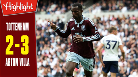 Tottenham vs Aston Villa: 2-3