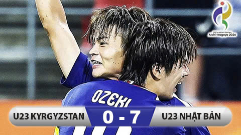 Kết quả U23 Kyrgyzstan 0-7 U23 Nhật Bản: Thắng cực đậm, Nhật Bản giúp Thái Lan vào tứ kết ASIAD 2026