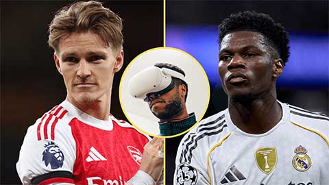 Odegaard và Tchouameni nâng khả năng quan sát bằng công nghệ thực tế ảo đặc biệt