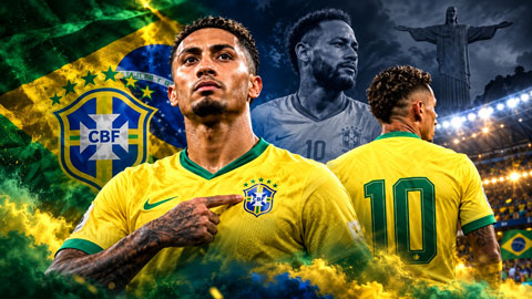 Raphinha quá xứng khoác áo số 10 của Brazil