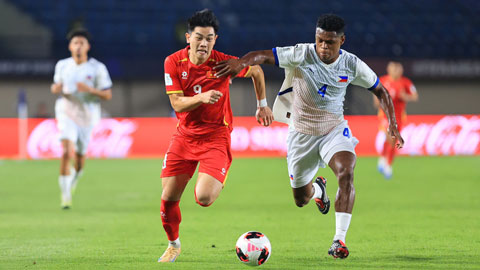 Đình Bắc ghi bàn mở tỉ số (Việt Nam 1-0 Philippines)