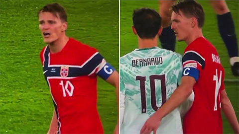 Odegaard mắng thậm tệ Bernardo Silva: 'Hành động này không có chỗ trên sân bóng đá'