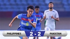 Kết quả Philippines 2–2 Pakistan: Đại diện Đông Nam Á bị đội kém 63 bậc cầm hòa 