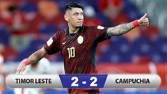 Kết quả Timor Leste 2-2 Campuchia: Campuchia vào chung kết FIFA ASEAN Cup 2026 nhóm 2