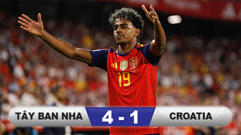 Kết quả Tây Ban Nha 4-1 Croatia: Đỉnh cao Lamine Yamal