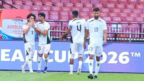 Pakistan có bàn mở tỷ số sau sai lầm của hàng thủ Việt Nam (Việt Nam 0-1 Pakistan)