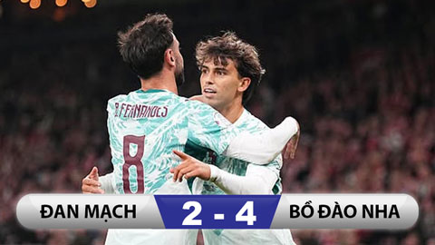 Bồ Đào Nha thắng đậm trong ngày Bruno đeo băng đội trưởng của Ronaldo