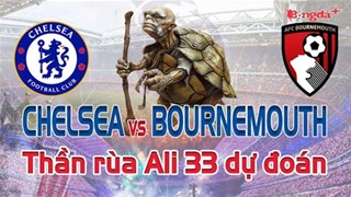 Dự đoán tỷ số Chelsea vs Bournemouth: Thần Rùa Ali 33 chọn đội nào?