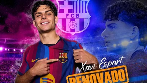 Chính thức: Barca 'trói chân' tài năng trẻ Xavi Espart