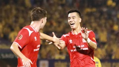 Tiến Linh ghi bàn vào lưới SLNA theo kiểu ‘trời đất ơi’