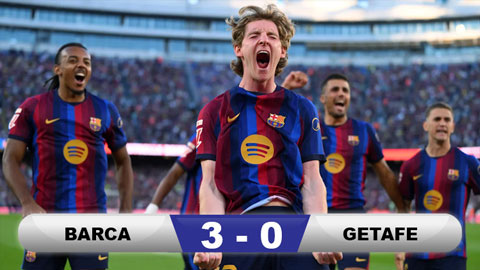 Kết quả Barca 3-0 Getafe: Chiến thắng dễ dàng