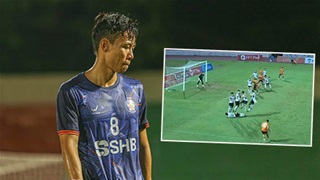 Bàn thắng của HAGL sau pha phạm lỗi của Quế Ngọc Hải tạo tranh cãi lớn
