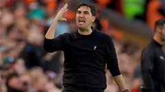 Iraola bức xúc với chiếc thẻ đỏ khiến Liverpool 'vỡ trận'