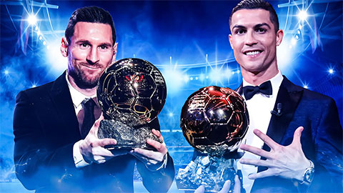 Ronaldo tạm dẫn Messi trong cuộc bình chọn QBV vĩ đại nhất mọi thời đại