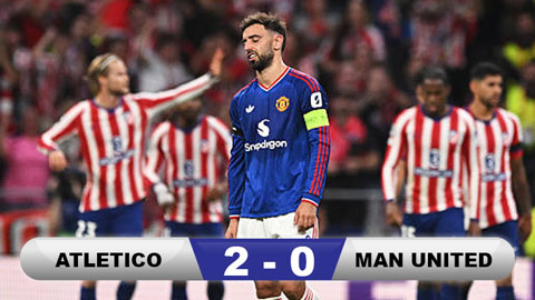 MU thua trắng trên sân của Atletico trong thế thiếu người