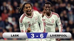 Kết quả LASK 3-6 Liverpool: Barcola tỏa sáng rực rỡ