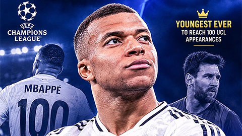Mbappe phá kỷ lục của Messi, lọt top 5 chân sút vĩ đại nhất Champions League