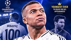 Mbappe phá kỷ lục của Messi, lọt top 5 chân sút vĩ đại nhất Champions League