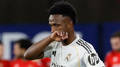 Vinicius bị treo giò 4 trận, lỡ El Clasico