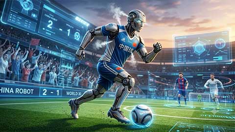Robot hình người Trung Quốc phải 'đổ mồ hôi' trong phòng tập ảo như Messi, Ronaldo