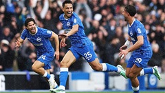 Brighton thắng '5 sao', chiếm ngôi nhì nhờ siêu phẩm tái hiện bàn thắng của Beckham