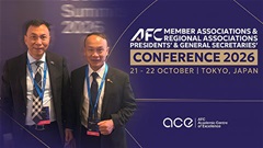 Chủ tịch VFF Trần Quốc Tuấn và Tổng thư ký Nguyễn Văn Phú dự Hội nghị AFC 