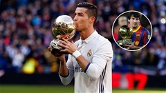 Ronaldo áp đảo Messi trong cuộc bình chọn Quả Bóng Vàng vĩ đại nhất