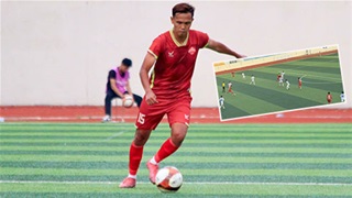 VIDEO Cầu thủ giải hạng ba Việt Nam ghi tuyệt phẩm từ khoảng cách gần 40m