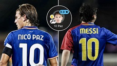 Nico Paz làm nên lịch sử trước MU, Messi được nhắc tên