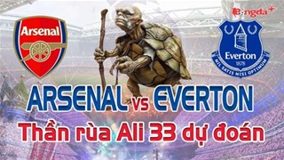 Dự đoán tỷ số Arsenal vs Everton: Thần Rùa Ali 33 chọn đội nào?