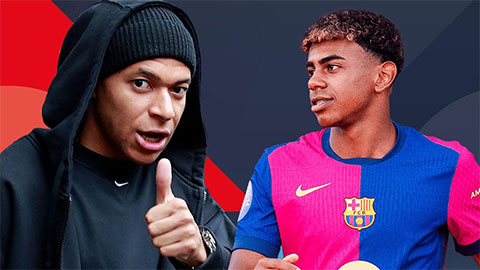Yamal và Mbappe tái hiện nụ hôn kinh điển của Messi và Ronaldo