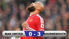 Kết quả MU 0-3 Bournemouth: Quỷ đỏ thua tan nát trên sân nhà