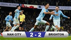 Kết quả Man City 2-2 Brighton (pen 4-3): Nhà vua chật vật vào tứ kết