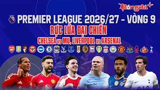 Nhận định Premier League vòng 9: Rực lửa đại chiến Chelsea vs MU, Liverpool vs Arsenal