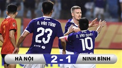 Kết quả Hà Nội 2-1 Ninh Bình: Việt kiều Pháp lập siêu phẩm giúp Hà Nội thắng ngược